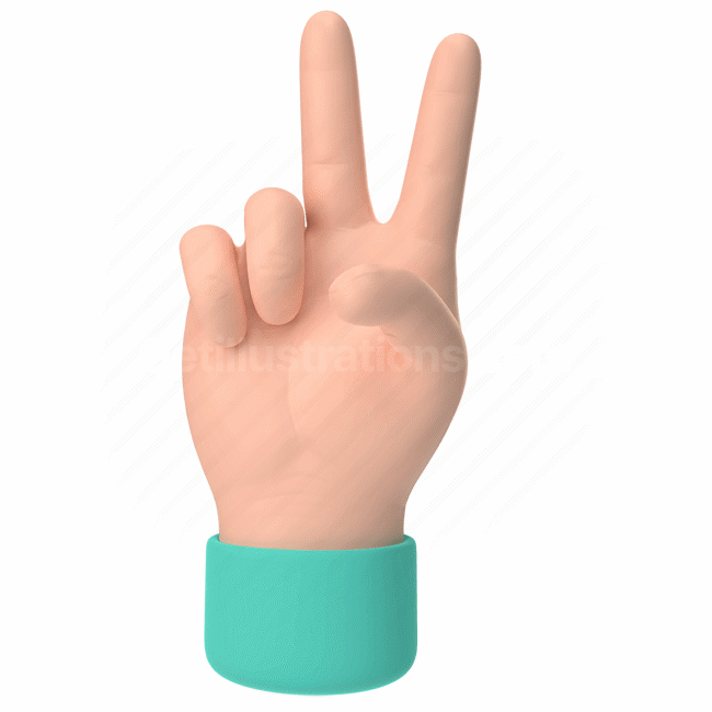 emoticon, emoji, sticker, gesture, peace, hand, light